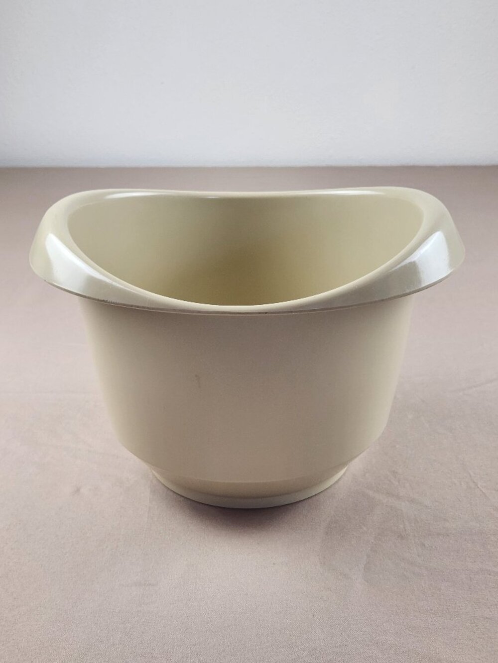 Vtg Melamine Mixing Bowl Hammarplast 5 QT Dough Rise Making Bread Beige